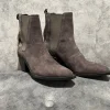 APPLE OF EDEN Grey Suede Boots