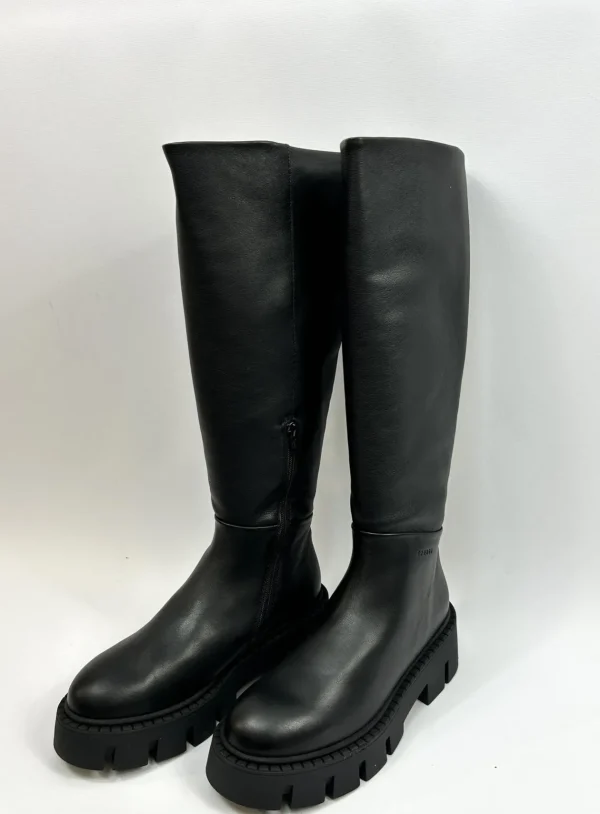 COPENHAGEN Black Knee High Boots