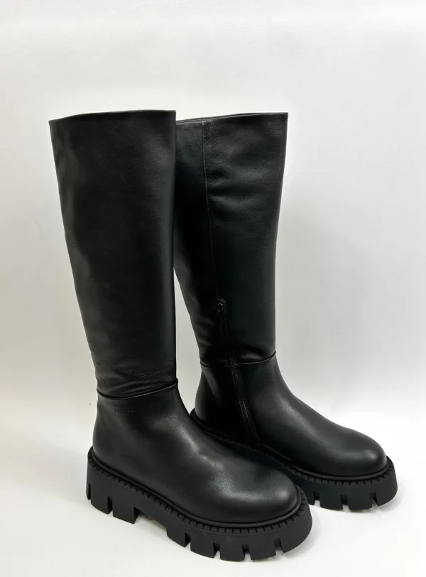 COPENHAGEN Black Knee High Boots