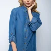 EMILY Blue Denim Style Shirt