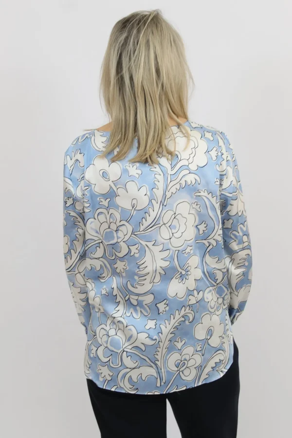 EMME Blue Floral Blouse
