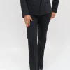 EMME Navy Flared Trousers