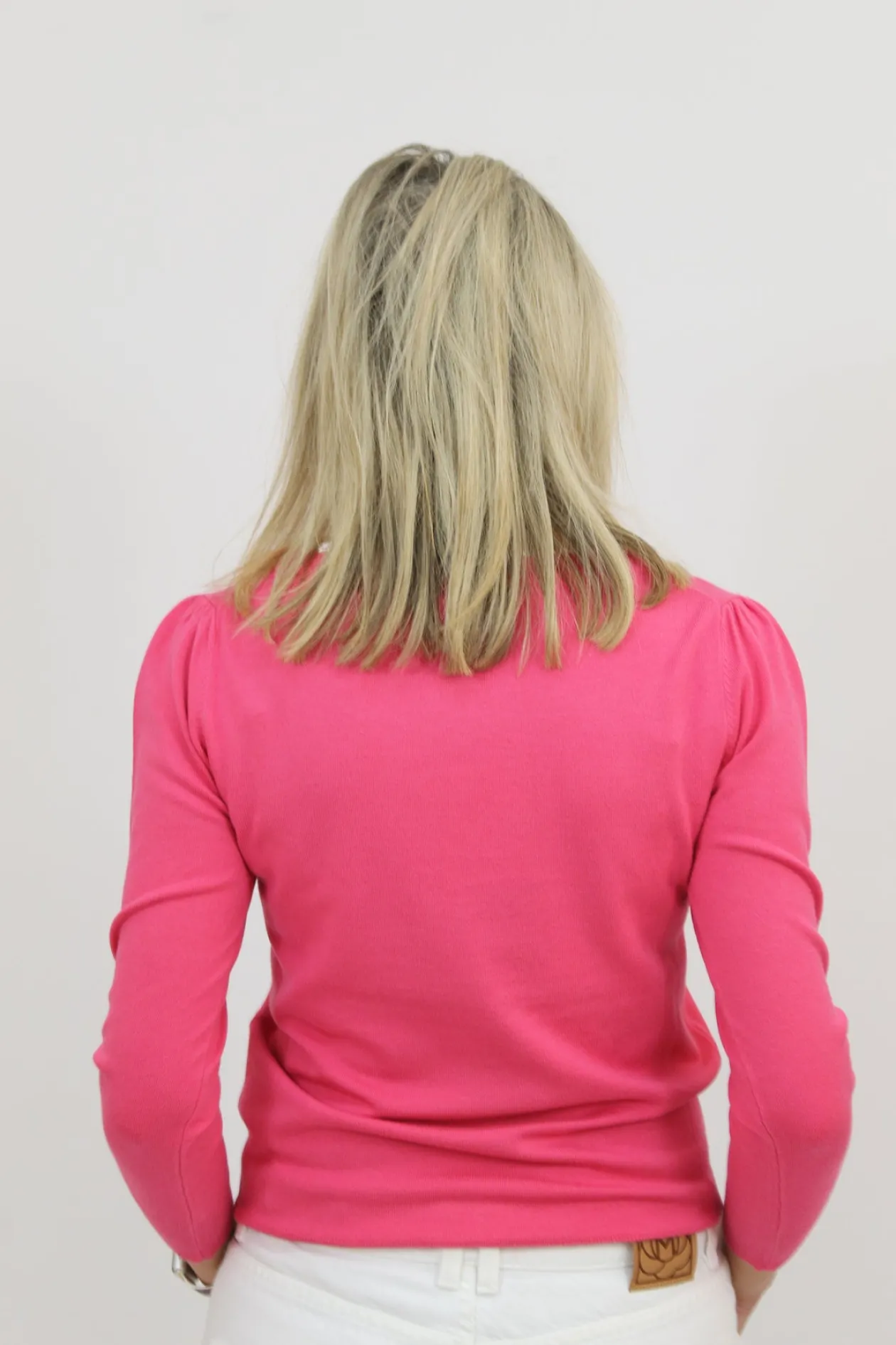 emme_pink_jumper_with_pea_2.webp EMME Pink Jumper With Pearl Neckline