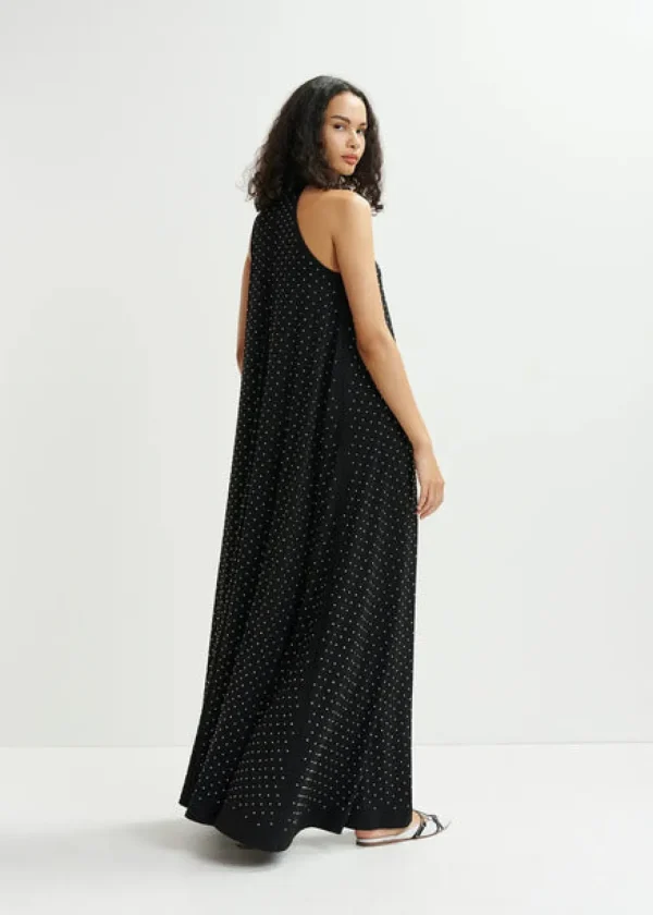 ESSENTIEL Black Halter Neck Maxi-Length Dress