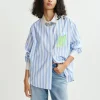 ESSENTIEL Blue & White Pinstripe Shirt