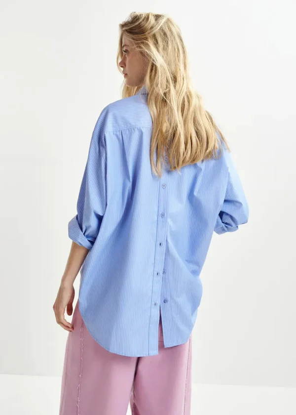 ESSENTIEL Blue Pinstripe Shirt