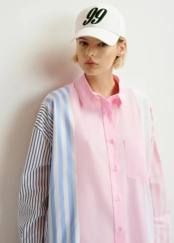 ESSENTIEL Pink & White Stripe Shirt
