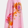 ESSENTIEL Pink Foil Print Wide Skirt