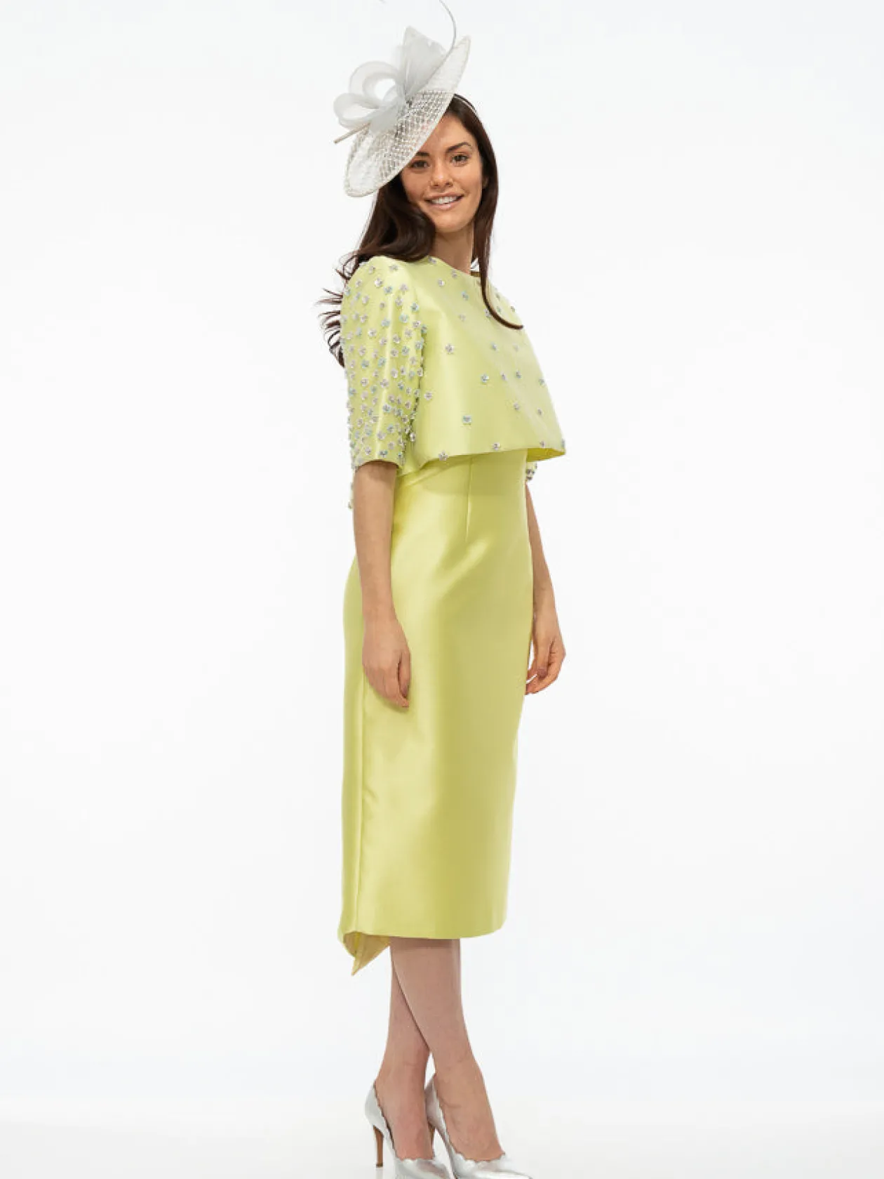 fely_campo_lime_dress_wit_3.webp Fely Campo Lime Dress with Embellished Jacket