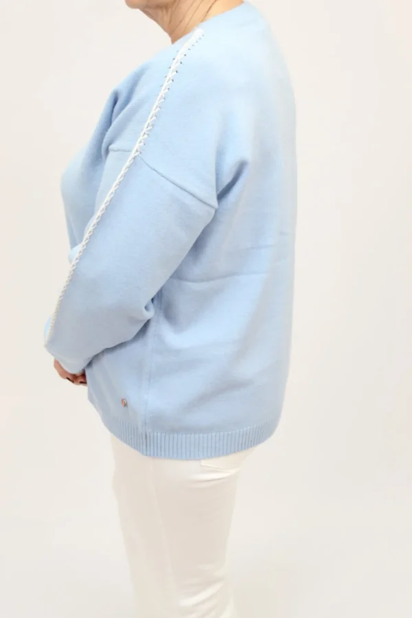 FRIEDA & FREDDIES Blue Stitch Sweater