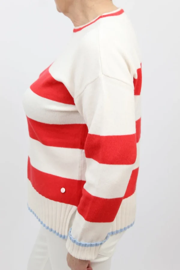 FRIEDA & FREDDIES Red Stripe Sweater