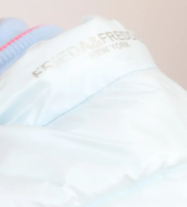 FRIEDA & FREDDIES Reversible Ice Blue Short Gilet