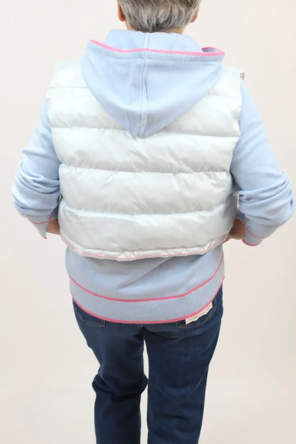 FRIEDA & FREDDIES Reversible Ice Blue Short Gilet