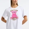FRIEDA & FREDDIES White Teddy Printed T shirt