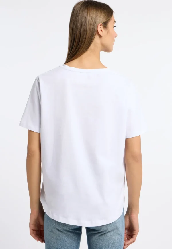 FRIEDA & FREDDIES White Palm Tree Printed T shirt