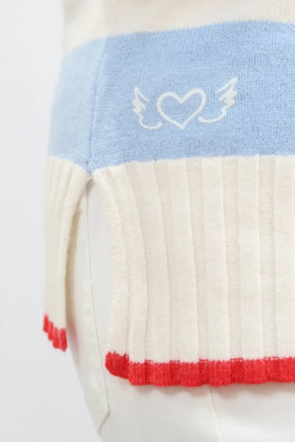 FRIEDA AND FREDDIES Blue Stripe Sweater