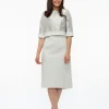 Gabriela Sanchez Silver Embossed Dress With Jacket