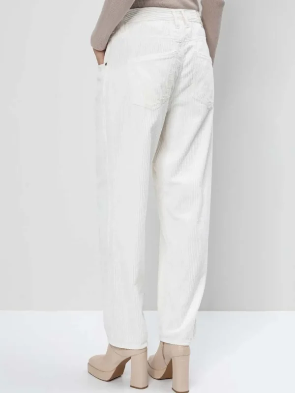 H Winter White Corduroy Trousers