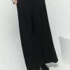 IBLUES Black Wide Trousers