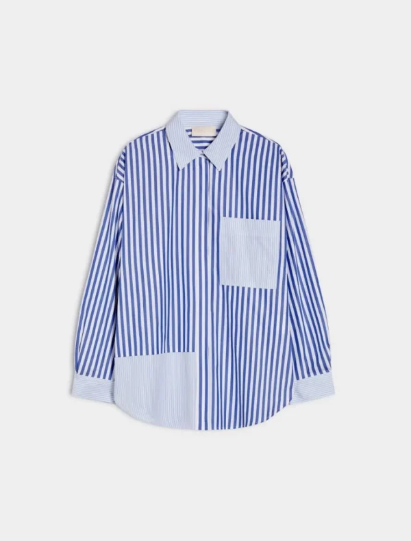 IBLUES Blue Pinstripe Shirt