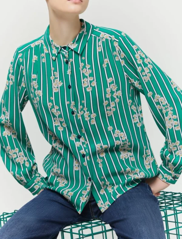 IBLUES Green Floral Blouse