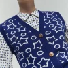 IBLUES Navy Blue Star Waistcoat