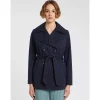 IBLUES Navy Short Trench Coat