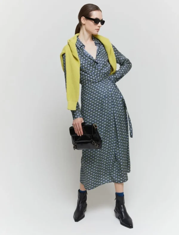 IBLUES Printed Blue Dress
