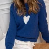 JEFF Blue Jumper With A White Heart