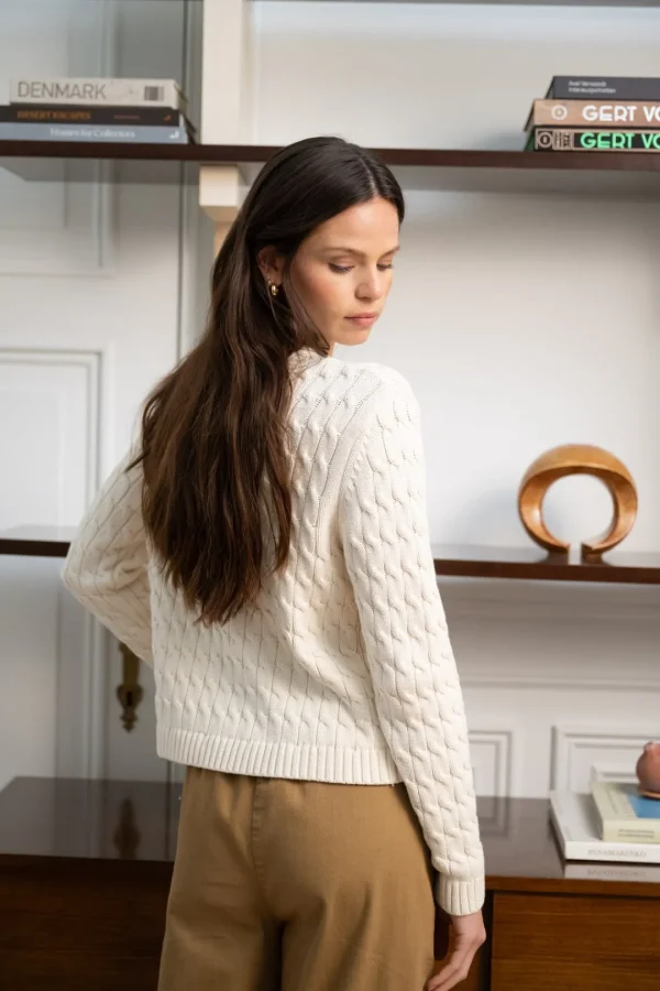 JEFF Cream Cardigan