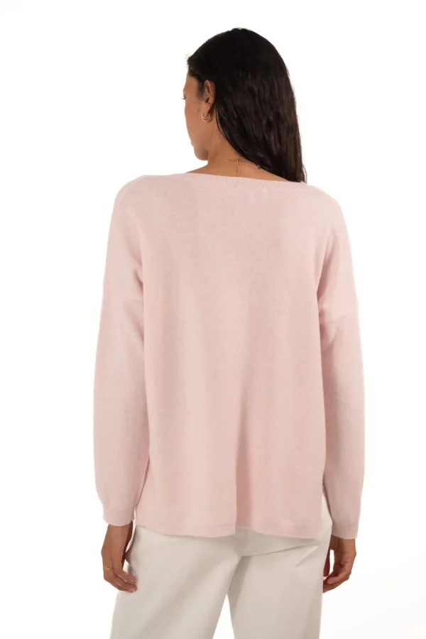 JEFF Nude V-neck Sweater
