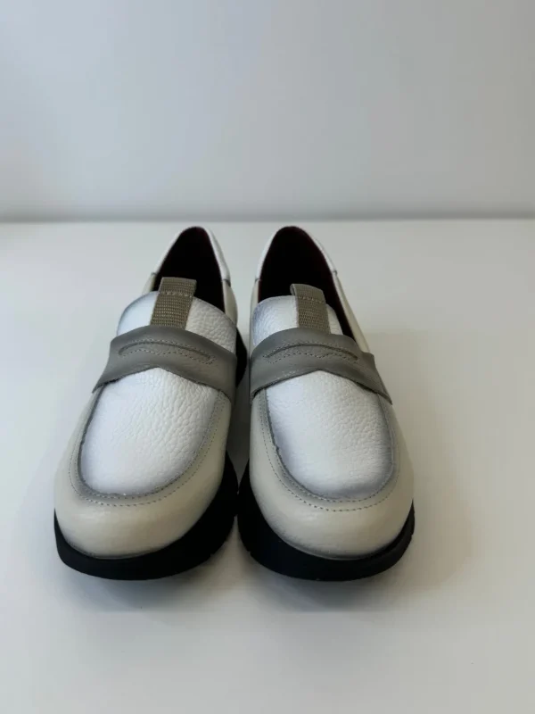 JOSE SAENZ Black & Beige Loafers