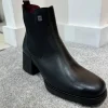 JOSE SAENZ Black Ankle Boots
