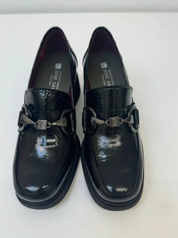 JOSE SAENZ Black Heel Loafers