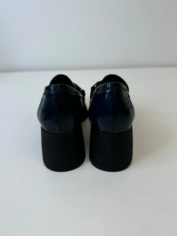 JOSE SAENZ Navy Heel Loafers