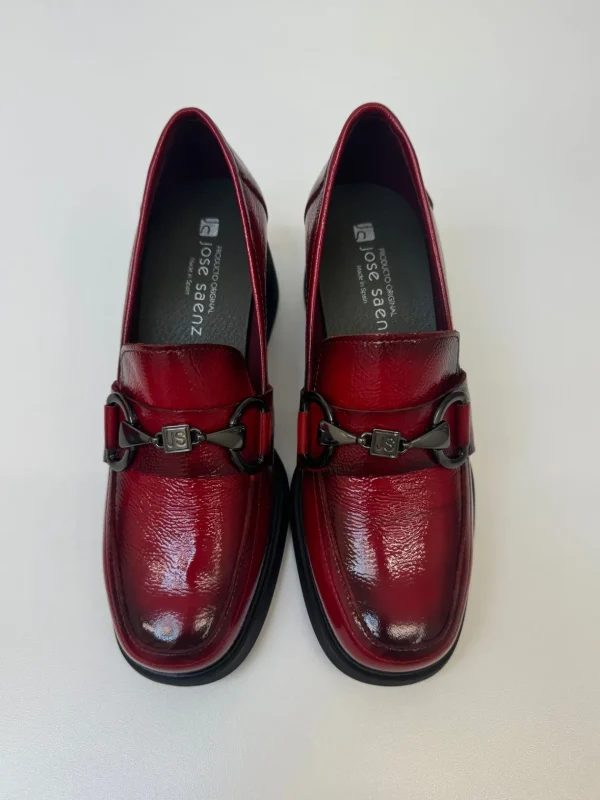 JOSE SAENZ Red Heel Loafers