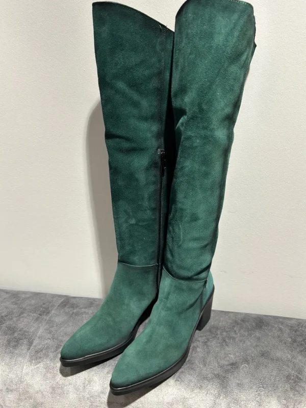 JOSE SAENZ Tall Green Suede Boots