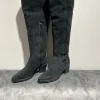 JOSE SAENZ Tall Suede Black Boots