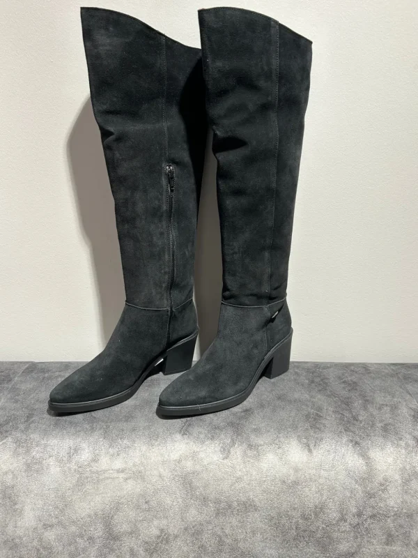 JOSE SAENZ Tall Suede Black Boots