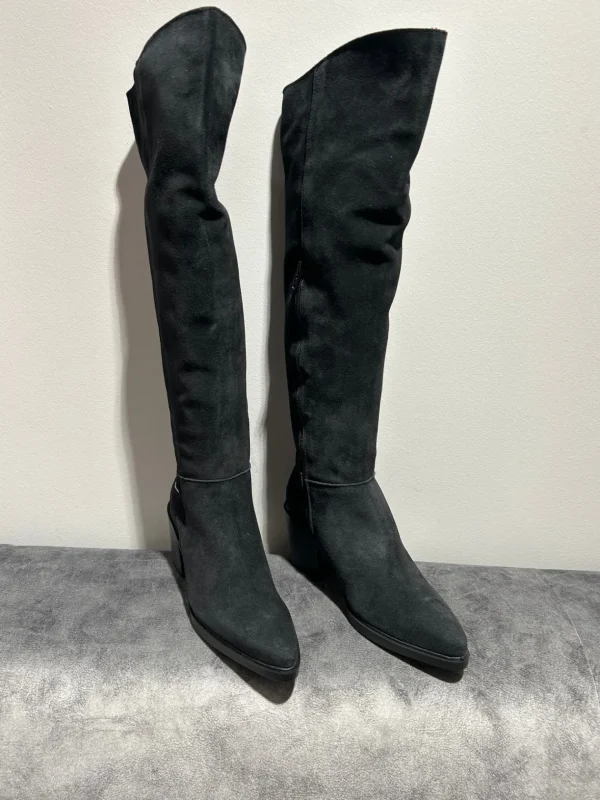 JOSE SAENZ Tall Suede Black Boots