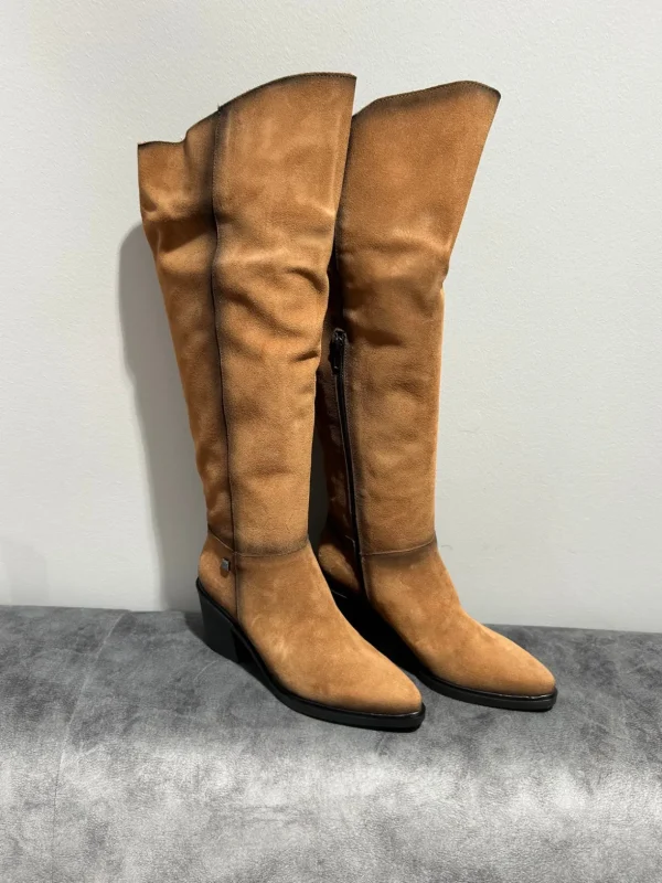 JOSE SAENZ Tan Suede Boots.