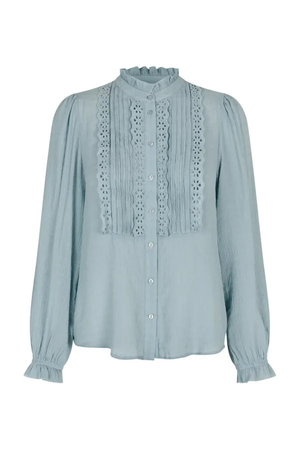 LOLLY'S LAUNDRY Dusty Blue Blouse