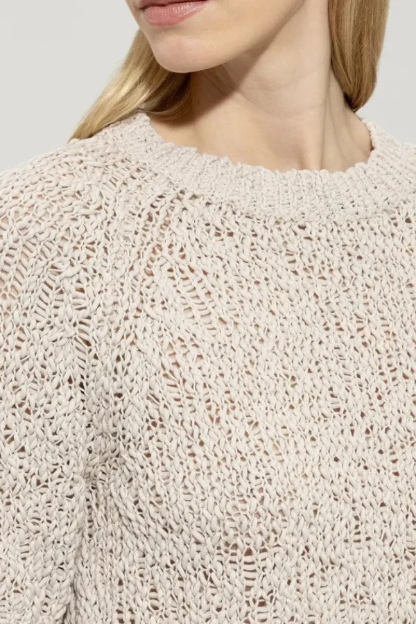 LUISA CERANO Beige Bouclé sweater