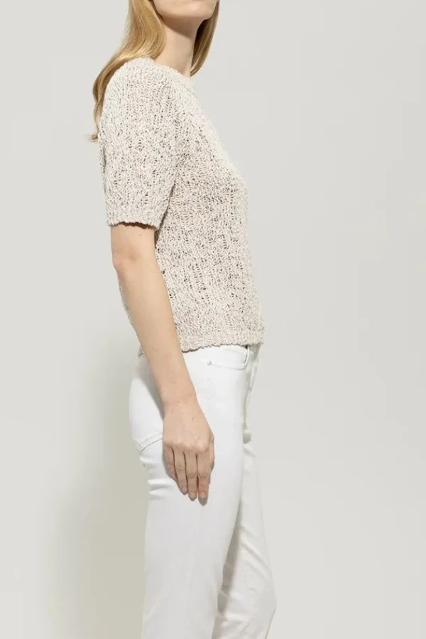 LUISA CERANO Beige Bouclé sweater