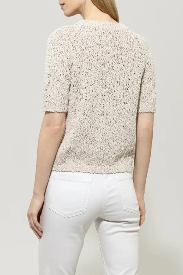 LUISA CERANO Beige Bouclé sweater