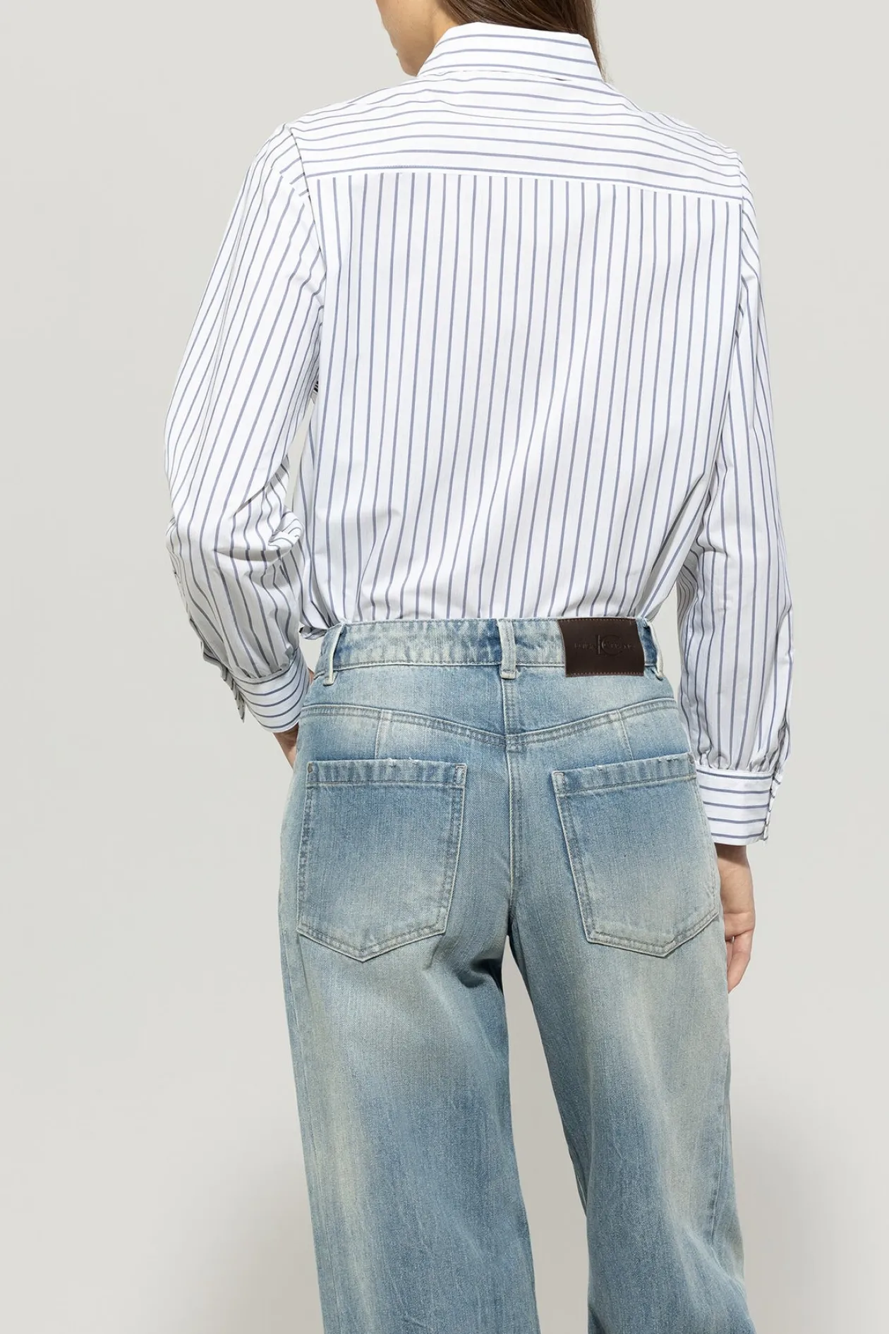 luisa_cerano_blue_striped_3.webp LUISA CERANO Blue Striped Shirt