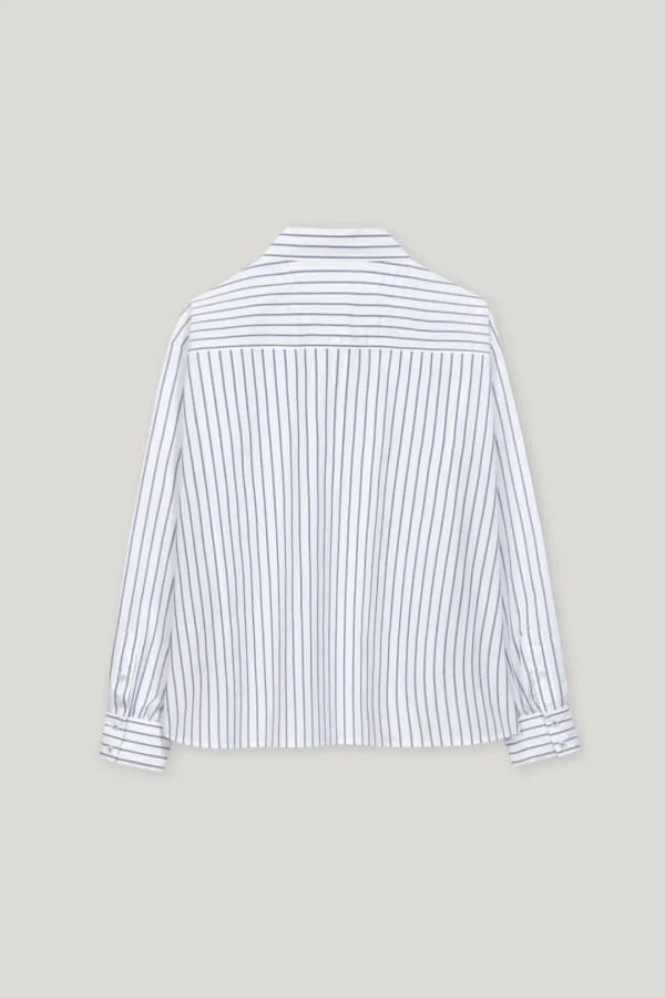 LUISA CERANO Blue Striped Shirt