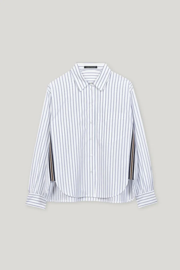 LUISA CERANO Blue Striped Shirt