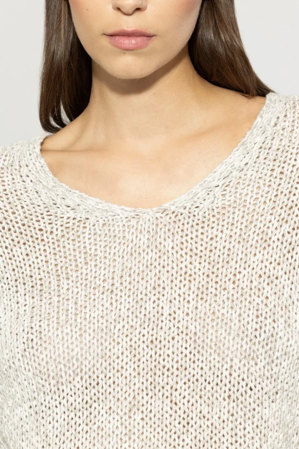 LUISA CERANO Cream Pullover