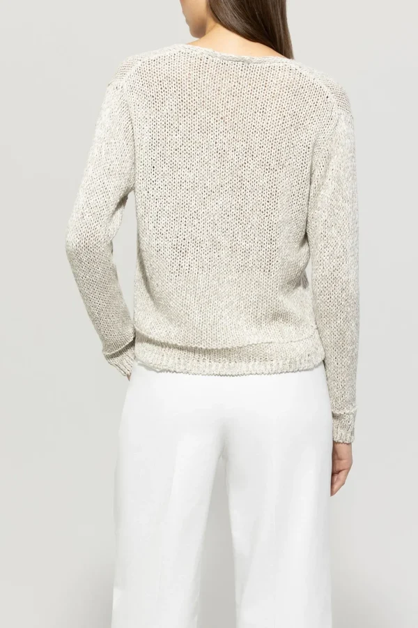 LUISA CERANO Cream Pullover